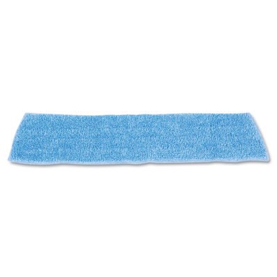 Economy Wet Mopping Pad, Microfiber, 18″, Blue, 12/Carton