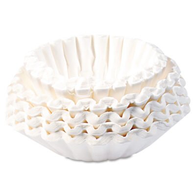 Flat Bottom Coffee Filters, 12 Cup Size, 250/Pack, 12 Packs/Carton