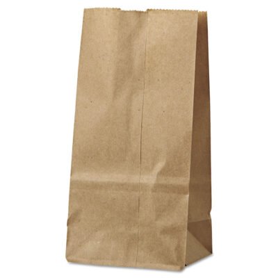 Grocery Paper Bags, 30 lb Capacity, #2, 4.31″ x 2.44″ x 7.88″, Kraft, 500 Bags