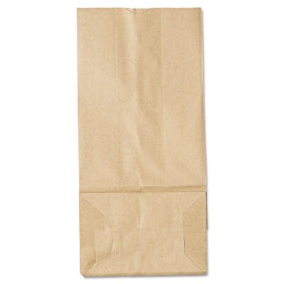 Grocery Paper Bags, 35 lb Capacity, #5, 5.25″ x 3.44″ x 10.94″, Kraft, 500 Bags