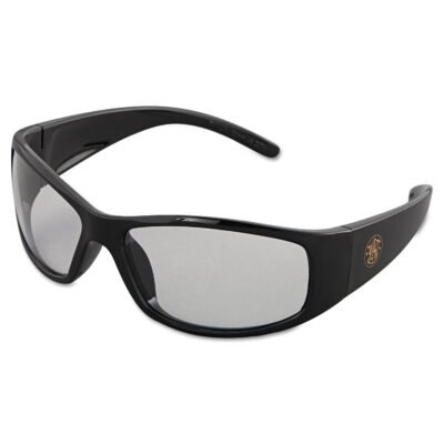 Elite Safety Eyewear, Black Frame, Clear Anti-Fog Lens