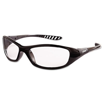 V40 HellRaiser Safety Glasses, Black Frame, Clear Lens