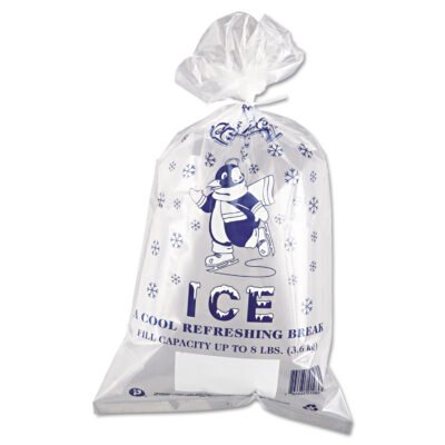 Ice Bags, 1.5 mil, 11″ x 20″, Clear, 1,000/Carton