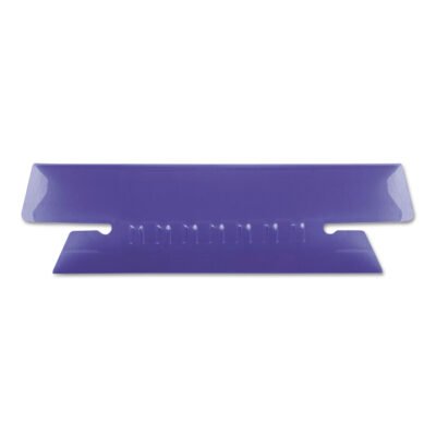 Transparent Colored Tabs For Hanging File Folders, 1/3-Cut, Violet, 3.5″ Wide, 25/Pack