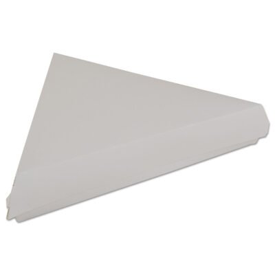 White Pizza Clamshells, 9.25 x 9 x 1.69, White, Paper, 400/Carton