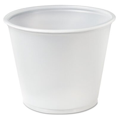 Polystyrene Portion Cups, 5.5 oz, Translucent, 250/Bag, 10 Bags/Carton