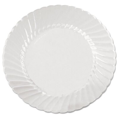 Classicware Plates, Plastic, 9″ dia, Clear, 18/Bag, 10 Bags/Carton