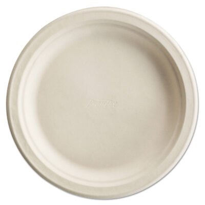 Paper Pro Round Plates, 8.75″ dia, White, 125/Pack, 4 Packs/Carton