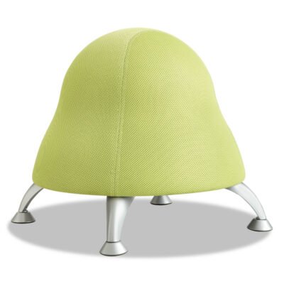 Runtz Ball Chair, Backless, Supports Up to 250 lb, Sour Apple Green Seat, Silver Base