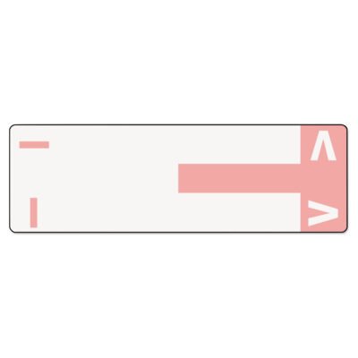 AlphaZ Color-Coded First Letter Combo Alpha Labels, I/V, 1.16 x 3.63, Pink/White, 5/Sheet, 20 Sheets/Pack