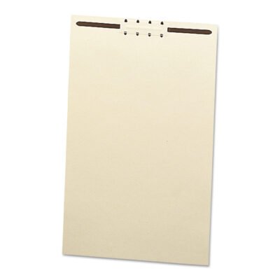 File Backs with 2″ Capacity Prong Fasteners, 1 Fastener, Legal Size, Manila, 100/Box
