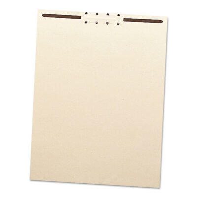 File Backs with 2″ Capacity Prong Fasteners, 1 Divider, 1 Fastener, Letter Size, Manila, 100/Box