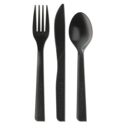 100% Recycled Content Cutlery Kit – 6″, 250/Carton