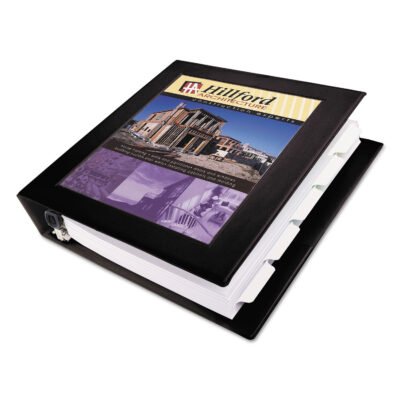Framed View Heavy-Duty Binders, 3 Rings, 1.5″ Capacity, 11 x 8.5, Black