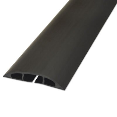 Light Duty Floor Cable Cover, 72″ x 2.5″ x 0.5″, Black
