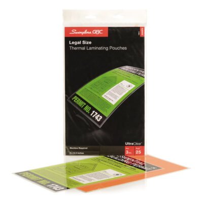UltraClear Thermal Laminating Pouches, 3 mil, 9″ x 14.5″, Gloss Clear, 25/Pack
