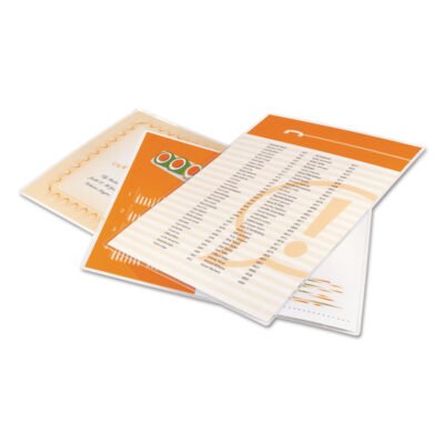 UltraClear Thermal Laminating Pouches, 3 mil, 9″ x 11.5″, Gloss Clear, 100/Pack