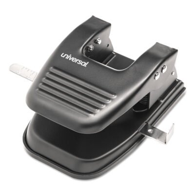 30-Sheet Two-Hole Punch, 9/32″ Holes, Black