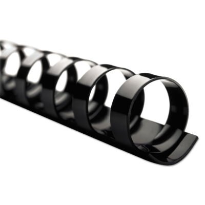 CombBind Standard Spines, 3/4″ Diameter, 160 Sheet Capacity, Black, 100/Box