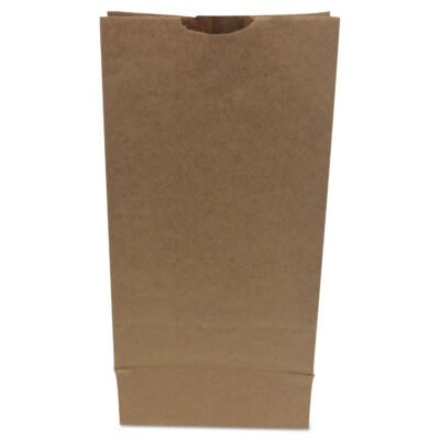 Grocery Paper Bags, 50 lb Capacity, #10, 6.31″ x 4.19″ x 13.38″, Kraft, 500 Bags