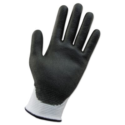 G60 ANSI Level 2 Cut-Resistant Glove, 240 mm Length, Large/Size 9, White/Black, 12 Pairs