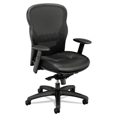 Wave Mesh High-Back Task Chair, Supports Up to 250 lb, 19.25″ to 22″ Seat Height, Black