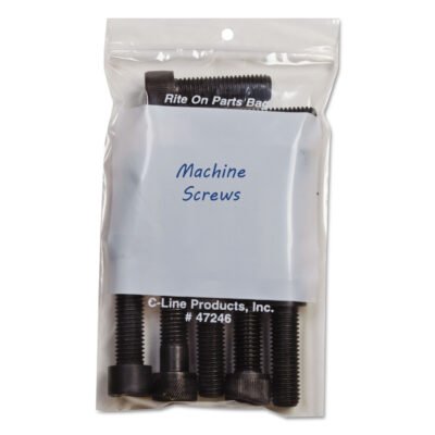 Write-On Poly Bags, 2 mil, 4″ x 6″, Clear, 1,000/Carton