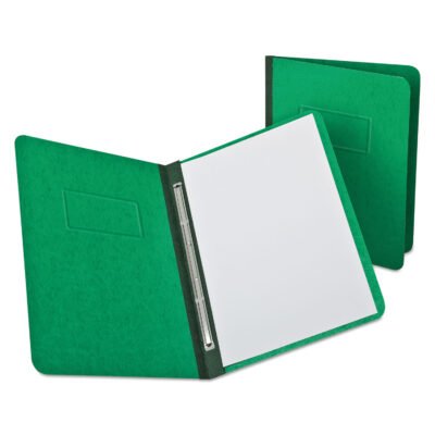 Heavyweight PressGuard and Pressboard Report Cover w/Reinforced Side Hinge, 2-Prong Fastener, 3″ Cap, 8.5 x 11, Light Green
