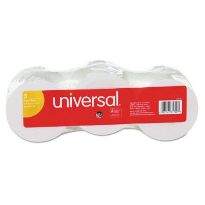 Impact and Inkjet Print Bond Paper Rolls, 0.5″ Core, 2.25″ x 150 ft, White, 3/Pack