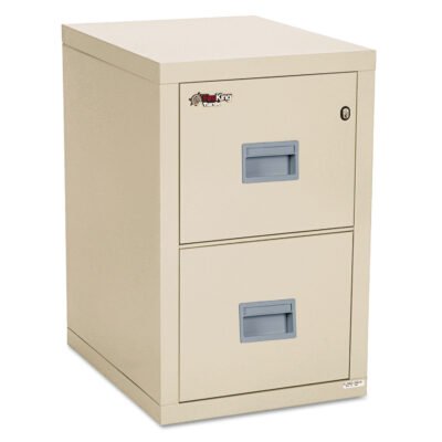 Compact Turtle Insulated Vertical File, 1-Hour Fire, 2 Legal/Letter File Drawers, Parchment, 17.75″ x 22.13″ x 27.75″