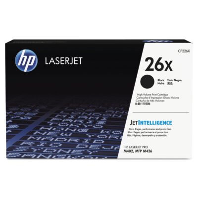 HP 26X, (CF226X) High-Yield Black Original LaserJet Toner Cartridge