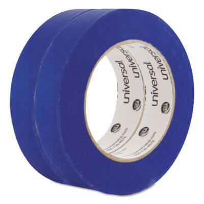 Premium Blue Masking Tape with UV Resistance, 3″ Core, 24 mm x 54.8 m, Blue, 2/Pack