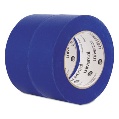 Premium Blue Masking Tape with UV Resistance, 3″ Core, 48 mm x 54.8 m, Blue, 2/Pack