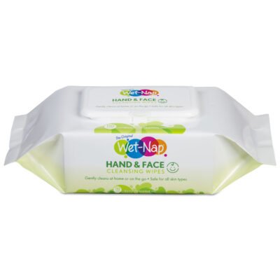 Hands and Face Cleansing Wipes, 1-Ply, 7 x 6, Fragrance-Free, White, 110/Pack