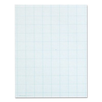 Cross Section Pads, Cross-Section Quadrille Rule (10 sq/in, 1 sq/in), 50 White 8.5 x 11 Sheets