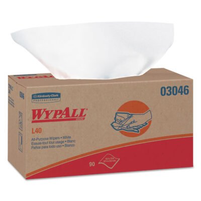 L40 Towels, POP-UP Box, 10.8 x 10, White, 90/Box, 9 Boxes/Carton