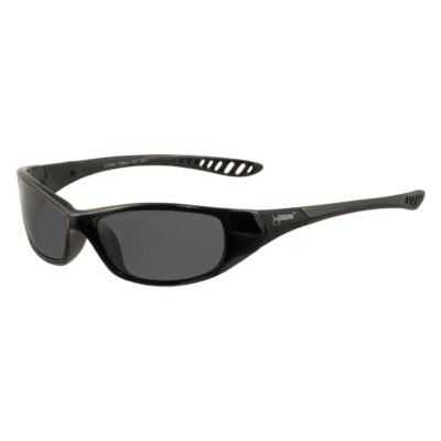 V40 HellRaiser Safety Glasses, Black Frame, Smoke Lens