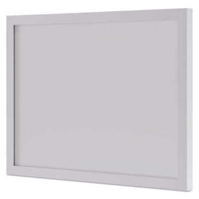 BL Series Frosted Glass Modesty Panel, 39.5w x 0.13d x 27.25h, Silver/Frosted