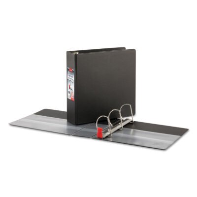 Premier Easy Open Locking Slant-D Ring Binders, 3 Rings, 3″ Capacity, 11 x 8.5, Black