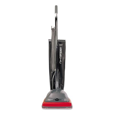 TRADITION Upright Vacuum SC679J, 12″ Cleaning Path, Gray/Red/Black