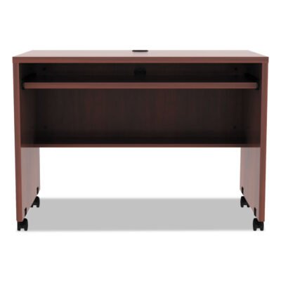 Alera Valencia Series Mobile Workstation Desk, 41.38″ x 23.63″ x 30″, Medium Cherry