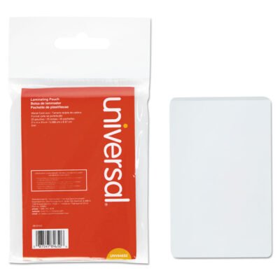Laminating Pouches, 5 mil, 2.13″ x 3.38″, Gloss Clear, 25/Pack