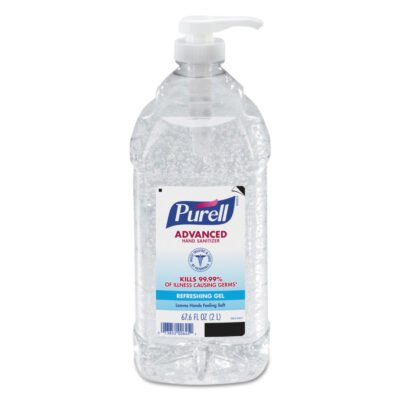 Advanced Refreshing Gel Hand Sanitizer, 2 L Pump Bottle, Clean Scent, 4/Carton