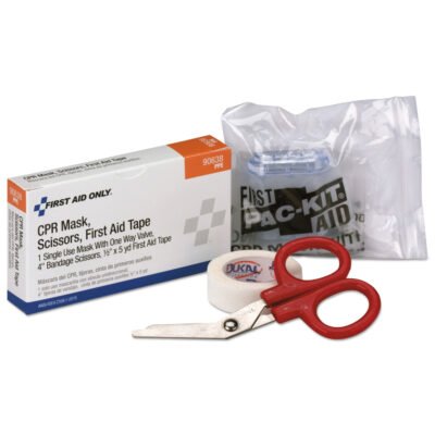 24 Unit ANSI Class A+ Refill, CPR Breather, Scissors, Tape