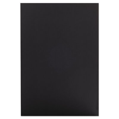 Foam Board, CFC-Free Polystyrene, 20 x 30, Black Surface and Core, 10/Carton