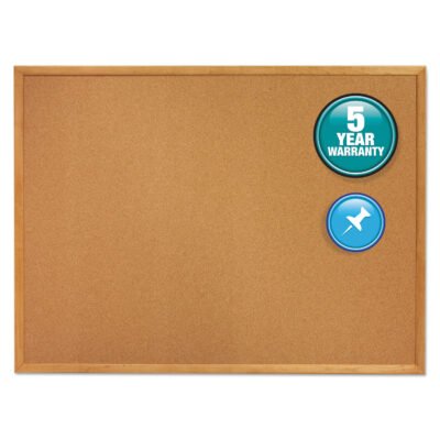 Classic Series Cork Bulletin Board, 96 x 48, Natural Surface, Oak Fiberboard Frame