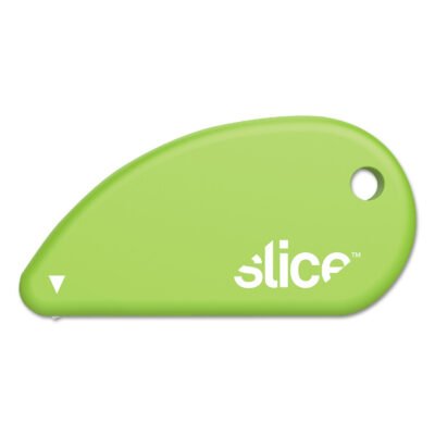 Safety Cutters, Fixed, Non Replaceable Micro Safety Blade, 0.1″ Ceramic Blade, 2.4″ Plastic Handle, Green