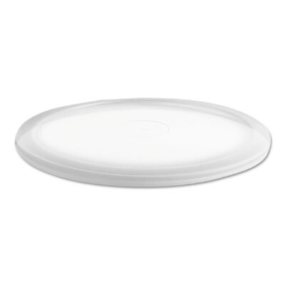 MicroLite Deli Tub Lid, Over-Cap Fit, Fits 8-32 oz Containers, 4.56″ Diameter x 0.26″h, Clear, Plastic, 500/Carton