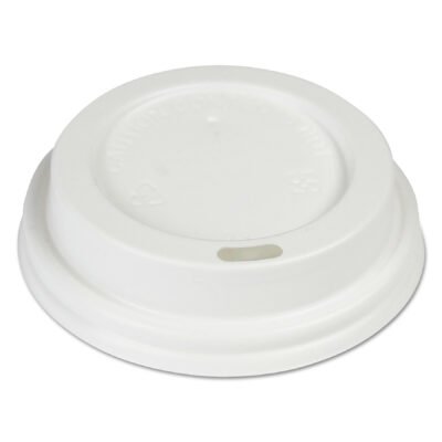 Hot Cup Lids, Fits 8 oz Hot Cups, White, 1,000/Carton