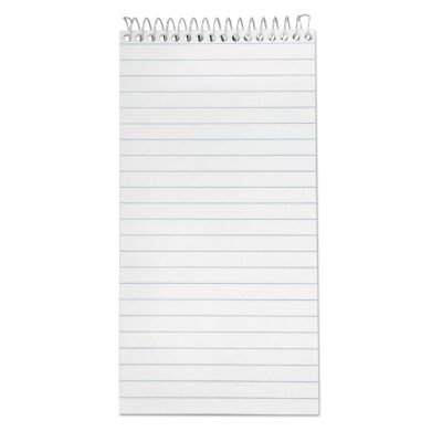 Earthwise by Ampad Recycled Reporter’s Notepad, Gregg Rule, White Cover, 70 White 4 x 8 Sheets
